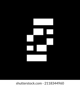 monogram l f  simple logo design