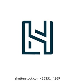 Monogramm L und H Logo-Symbol