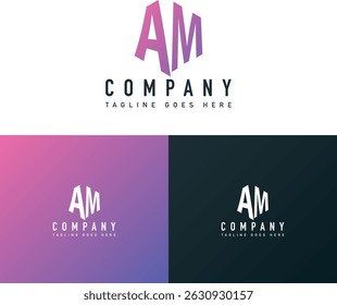 monogram latter logo design, your company tagline 