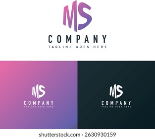 monogram latter logo design, your company tagline 
