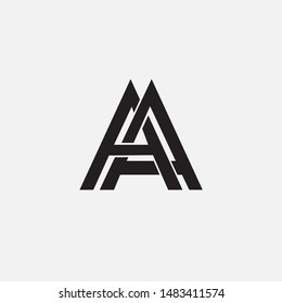 monogram letter AA initial template logo brand identity