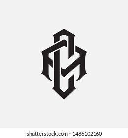 monogram letter AC, CA, C, A template logo, clothing, sports, interlock and simple