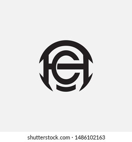 monogram letter AC, CA, C, A template logo, clothing, sports, interlock and simple