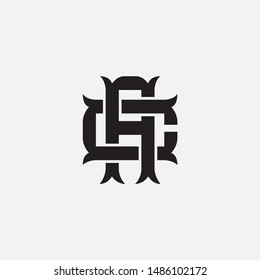 monogram letter AC, CA, C, A template logo, clothing, sports, interlock and simple