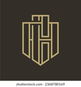 Monogram Letter AC CA Shield Logo Design for Your Brand Identity
