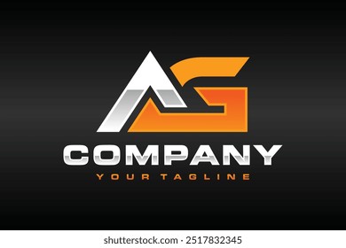 the monogram letter AG logo
