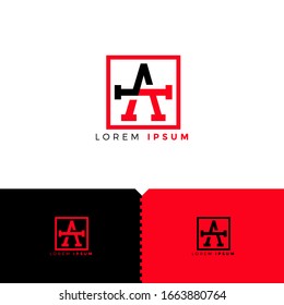 Elementos de plantilla de diseño del logotipo de carta monográfica AI para grupo de empresas