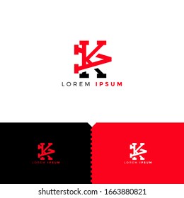 Monogram Letter AK logo design template elements for Company Group