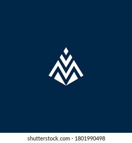 monogram letter amv minimalist logo icon, vector design element, creative logo inspiration