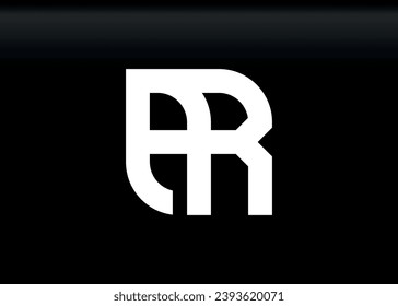 Monogram Letter AR Logo Design vector template