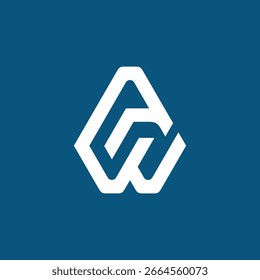 Monogramm A AW Logo Design Vektor Vorlage