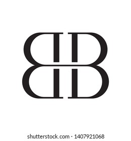 Monogram Letter B Business Company Vector Logo Design