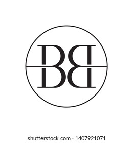Monogram Letter B Business Company Vector Logo Design