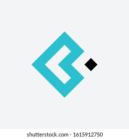 Monogram Letter B C Geometric Square Pixel Business Company Vector Logo Design. B C Abstract Pixel Square Art Minimalist Logo. digital technology concept. - vector