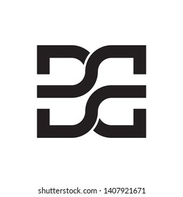 Monogram Letter B & E Business Company Vector Logo Design