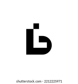 El monograma es la letra B y L. Elegante y contundente.