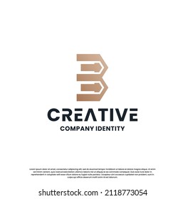 monogram letter B logo design inspiration