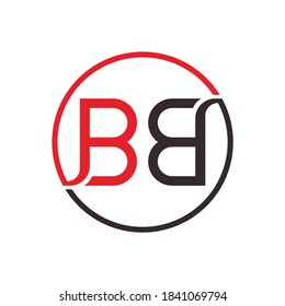 Monogram Letter BB Business Company Vector Logo Design Template