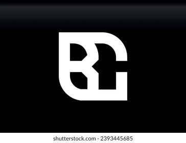 Plantilla vectorial de diseño de logotipo BC de carta monográfica.