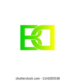 Monogram Letter Bd Logo Stock Vector (Royalty Free) 1141003538