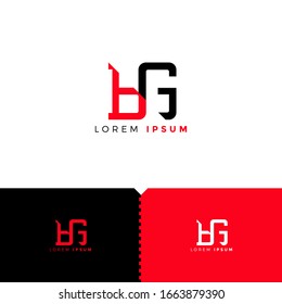 Monogram Letter BG Logo Design Template Elemente für die Unternehmensgruppe