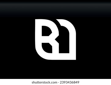Monogram Letter BJ Logo Design Vektorgrafik-Vorlage