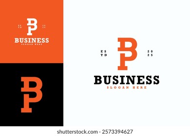 monogram letter BP icon logo vector design template. creative initial BP symbol design vector ideas with bold, modern and clean styles