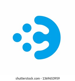 Monogram Letter C Circle Business Company Vector Logo Design