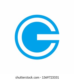Monogram Letter C Circle Business Company Vector Logo Design
