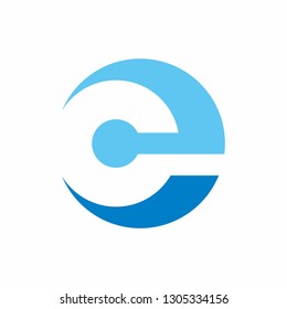 Monogram Letter C Circle Connection Business Company Vector Logo Design
