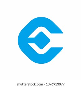 Monogram Letter C Geometric Circle Business Company Vector Logo Design