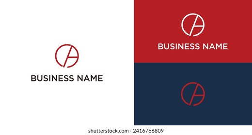 monogram letter c logo design template