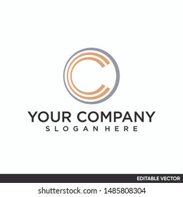 monogram letter c logo luxury and classy