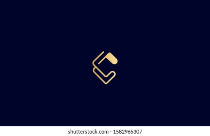 monogram letter C logo in a square 