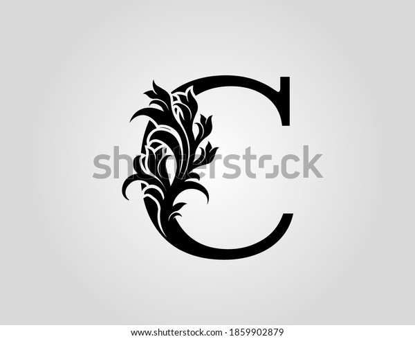 Monogram Letter C Luxury Logo Icon Stock Vector (Royalty Free) 1859902879