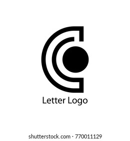 Monogram Letter C Vector Logo