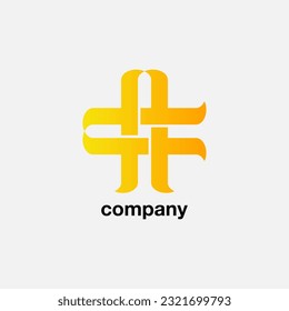 Monogram letter ca, Design logo brand initials ca