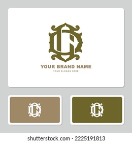 Monogram letter CD or DC with interlock, vintage, classic style good for brand, clothing, apparel, streetwear