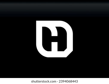 Monogram Letter CD Logo Design vector template.
