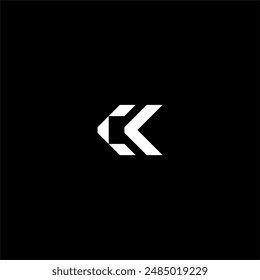 Monogramm Buchstabe CK Logo Konzept Vektorgrafik Symbol