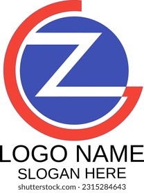 Monogramm Buchstabenkombination Z-Buchstabe G einfaches minimalistisches Logo,
