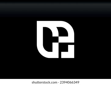Monogram Letter CP Logo Design Vektorgrafik-Vorlage