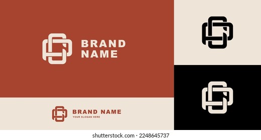 Monogram letter CP or PC with interlock style good for brand, clothing, apparel, streetwear, baseball, basketball, football and etc