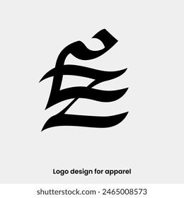 monogram letter CZ logo design. letter ZC logo for apparel brands. CZ logo design for Apparel brand. letter ZC apparel logo design template. 