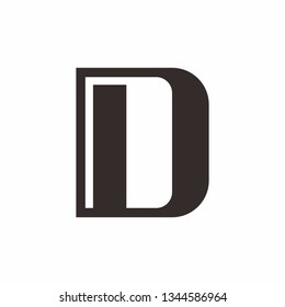 Monogram Letter D Business Company Vector Logo Design