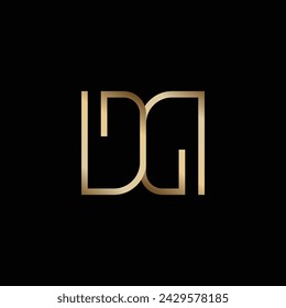 Monogram letter D and G