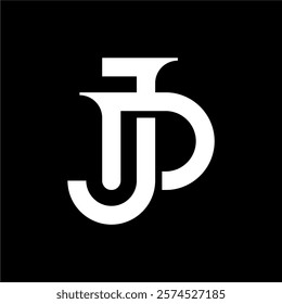 Monogram Letter D J Logo Design