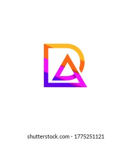 diseño de la letra monográfica D y del logotipo A