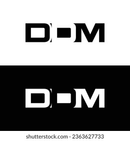 Logotipo de Monograma Creativo Moderno. Logo negro sobre fondo blanco. Usable para logotipos de empresas. Elemento de plantilla de diseño de logotipo de vectores planos