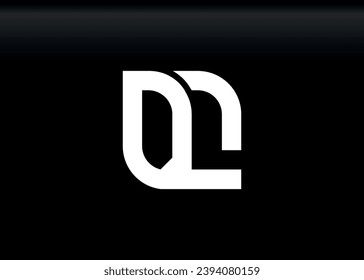 Monogram Letter DL Logo Design vector template